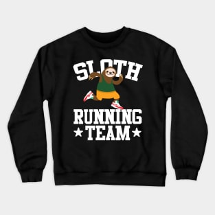 Sloth Running Team Crewneck Sweatshirt